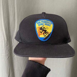 Thrasher bomb squad hat snapback black One size preowned condition